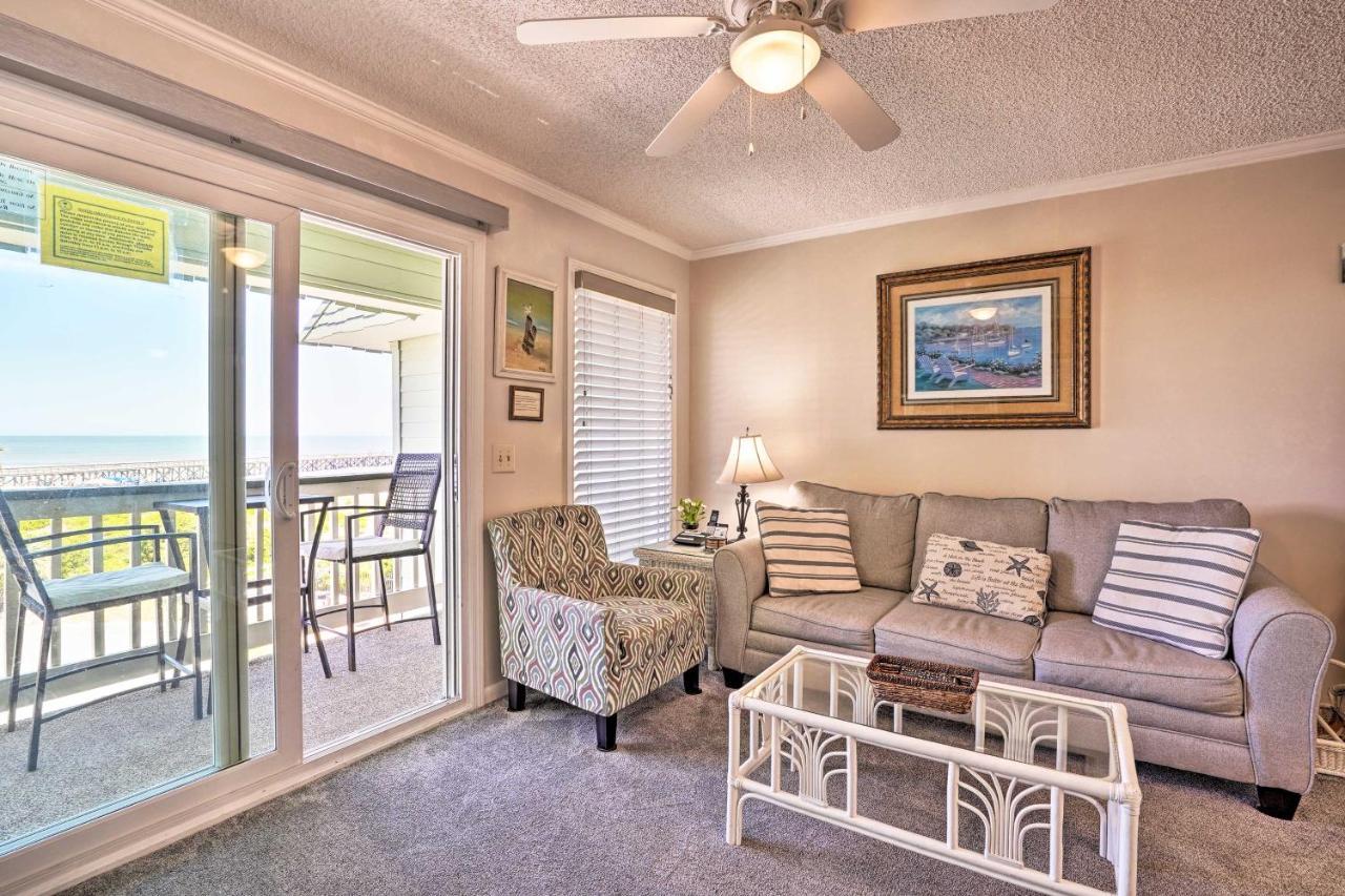 Isle Of Palms Beachfront Condo With Balcony And Pool! Exteriör bild