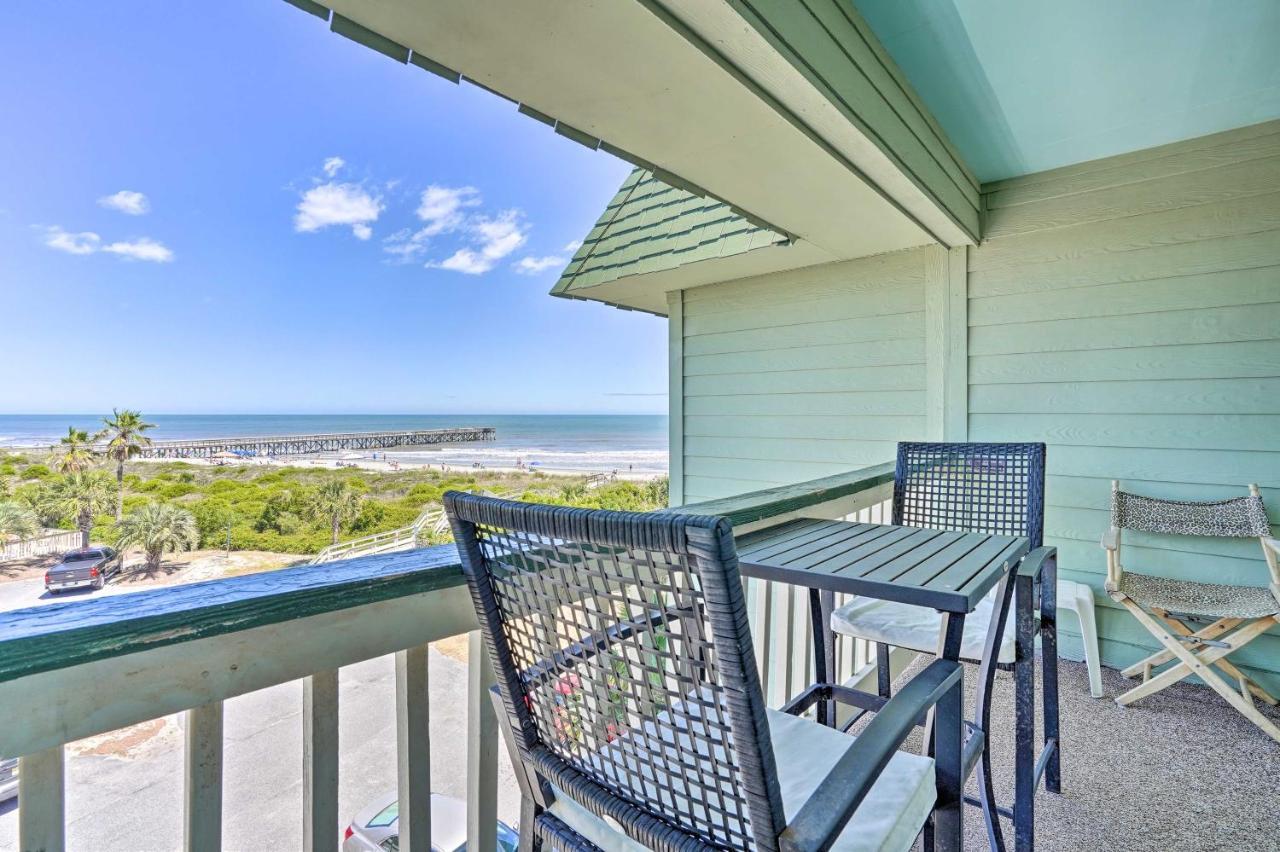 Isle Of Palms Beachfront Condo With Balcony And Pool! Exteriör bild